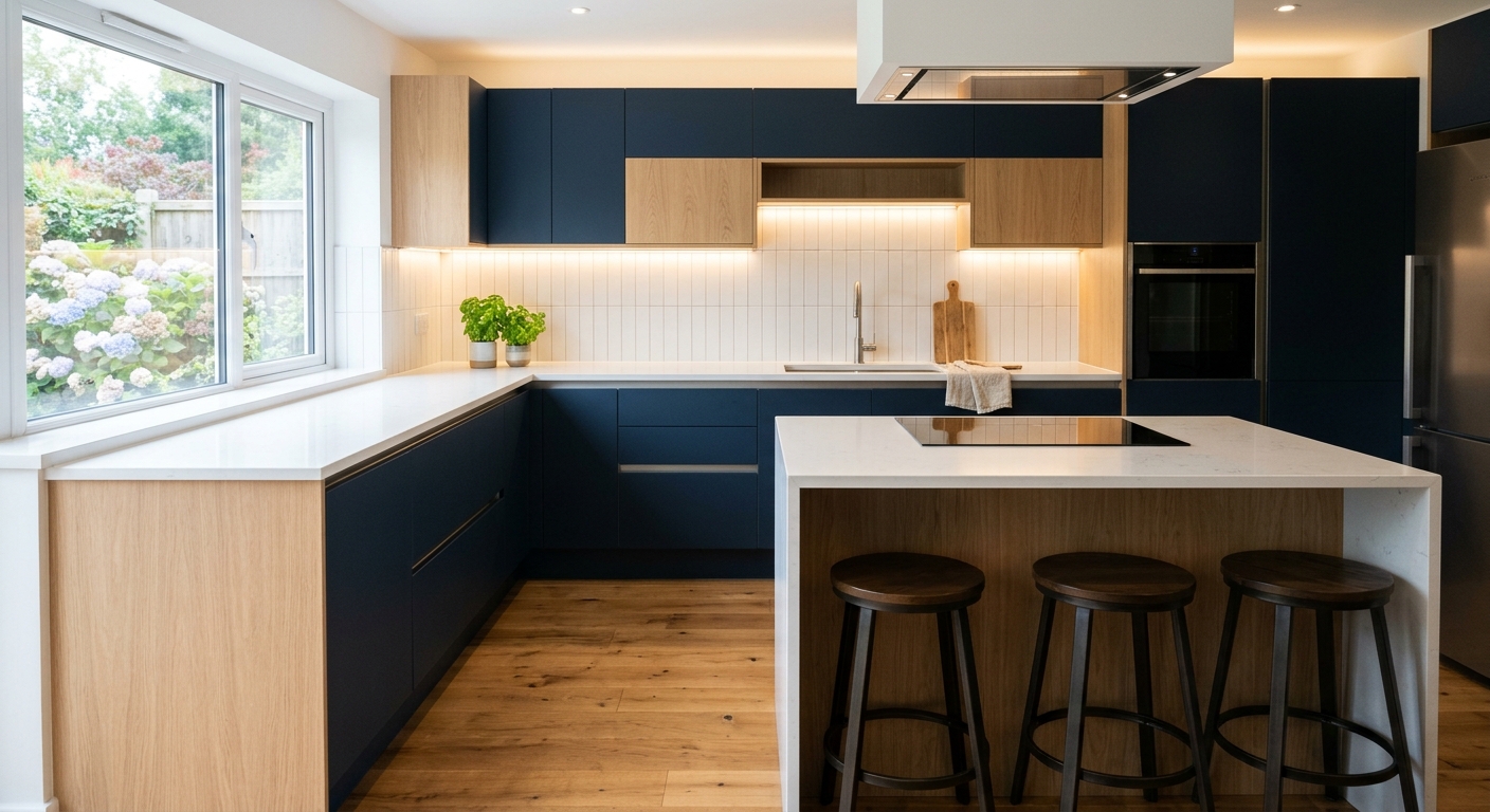 Rénovation de cuisine moderne et sécurisée par un électricien à Saint-Gratien